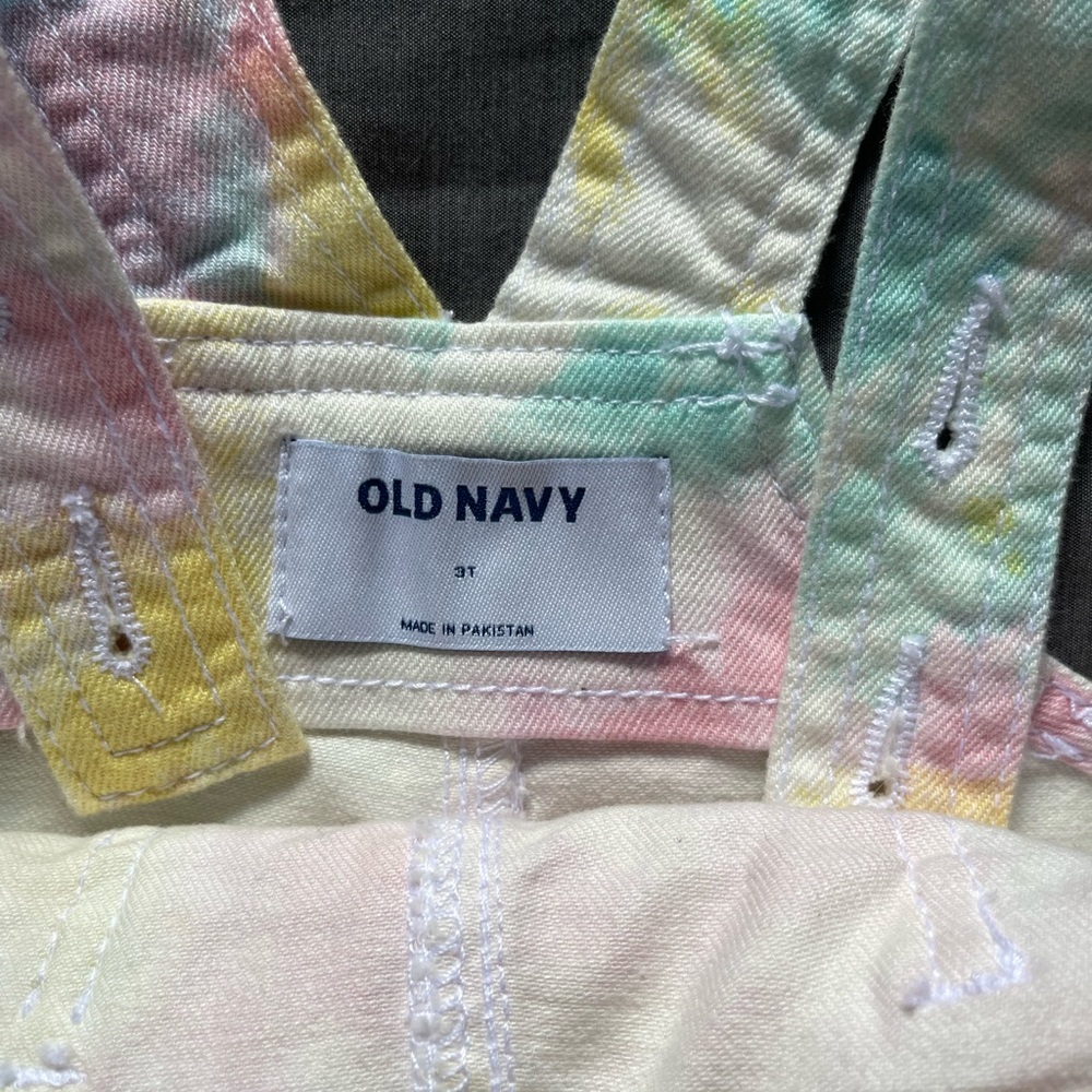 Tie dyed 3t girls overall skirt